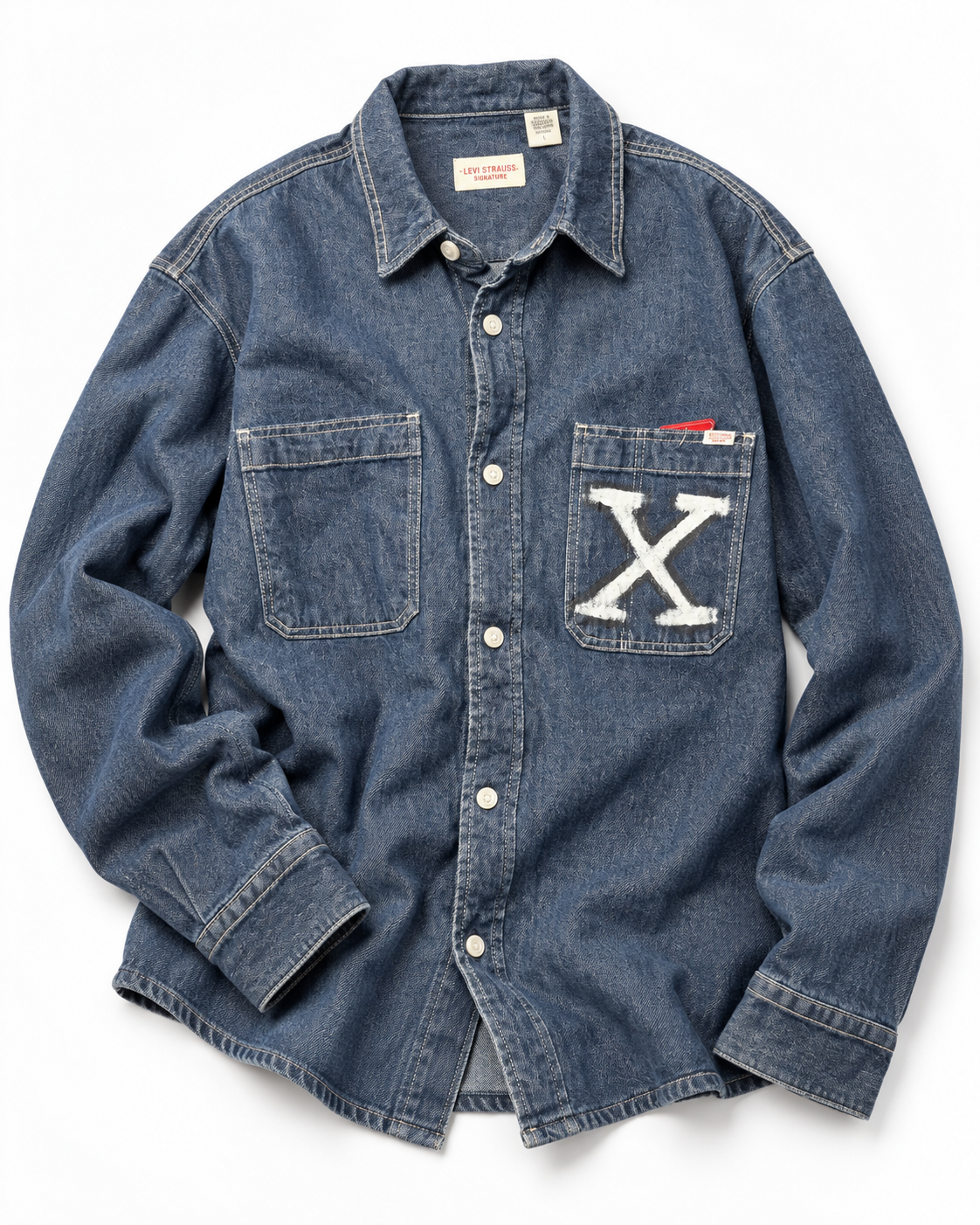 Sxnlxte Hand Painted MALCOM X Jacket (1 of 1)