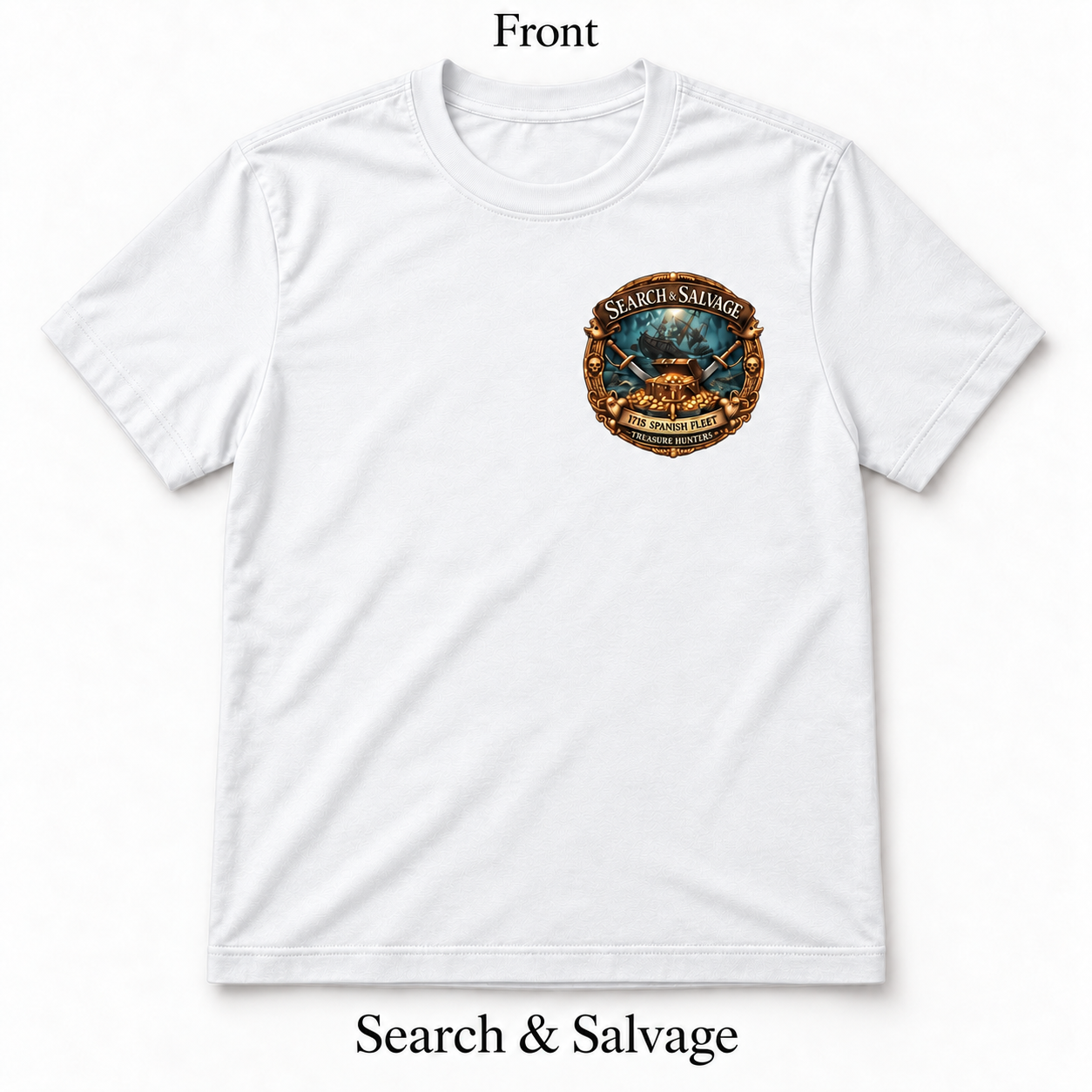 Search & Salvage — 1715 Spanish Fleet Treasure Hunters Tee
